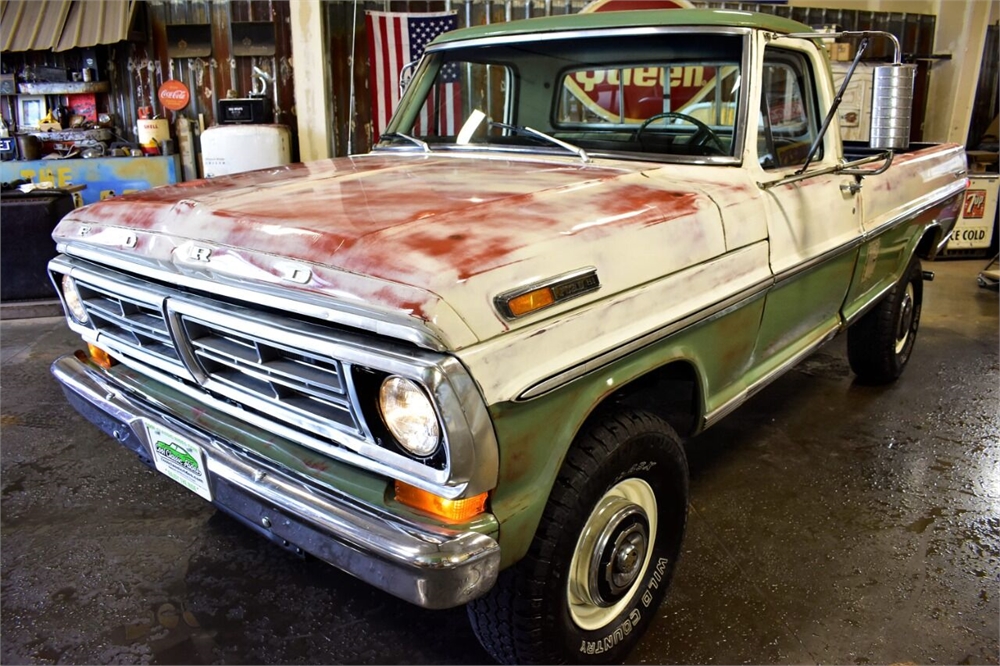 NO RESERVE 1971 FORD F 250 SPORT CUSTOM HIGHBOY 4X4 4 SPEED Available