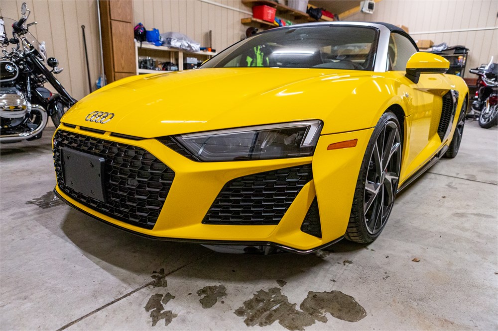 375-Mile 2021 Audi R8 Spyder available for Auction | AutoHunter.com ...