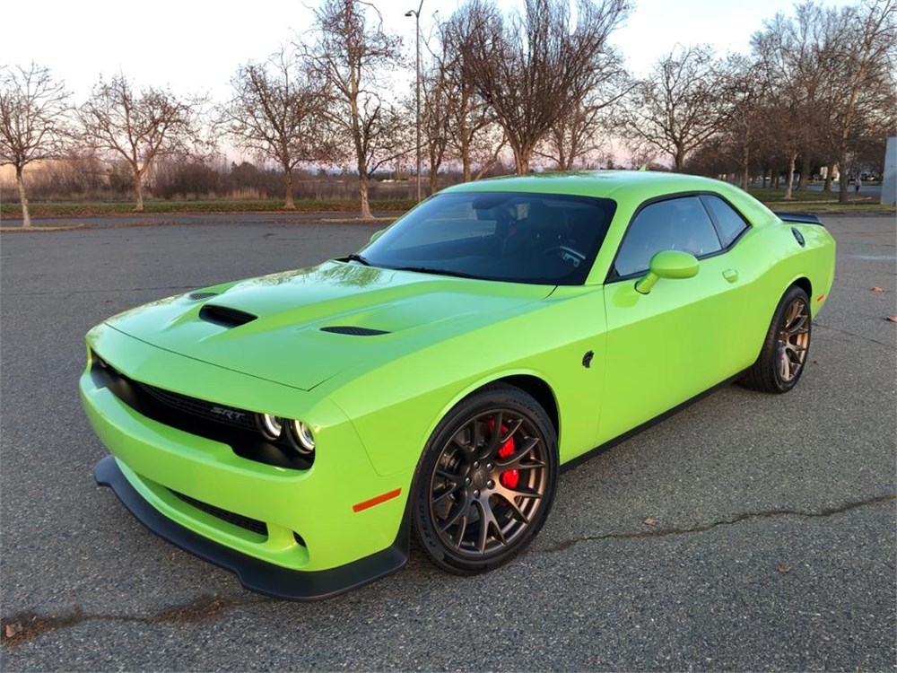 69-Mile 2015 Dodge Challenger SRT Hellcat 6-Speed available for Auction ...