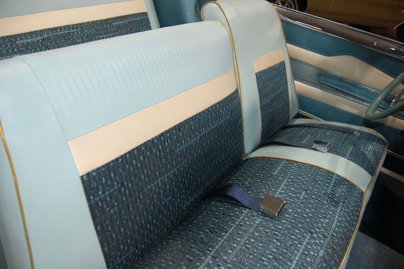 1+ Vintage 1960 Plymouth Blue Striped high quality Auto Upholstery