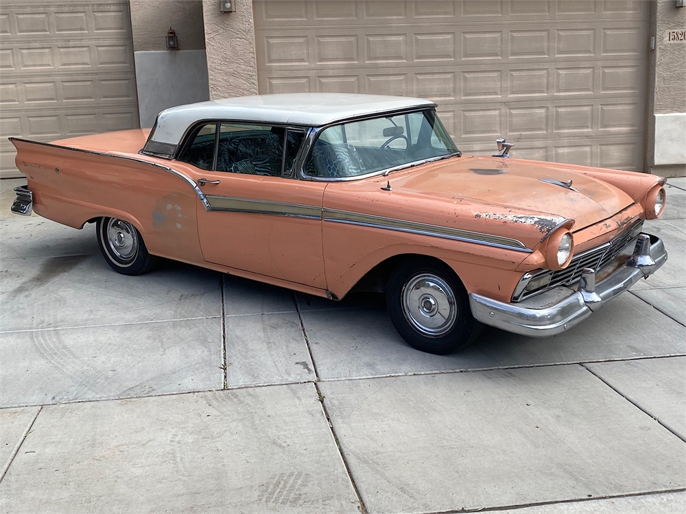 1957 Ford Fairlane 500 Skyliner Project available for Auction ...