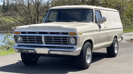 View this 351-Powered 1975 Ford B-100 Panel Truck 4-Speed