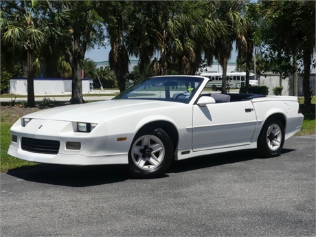 View this ONE-FAMILY OWNED 1989 CHEVROLET CAMARO RS CONVERTIBLE