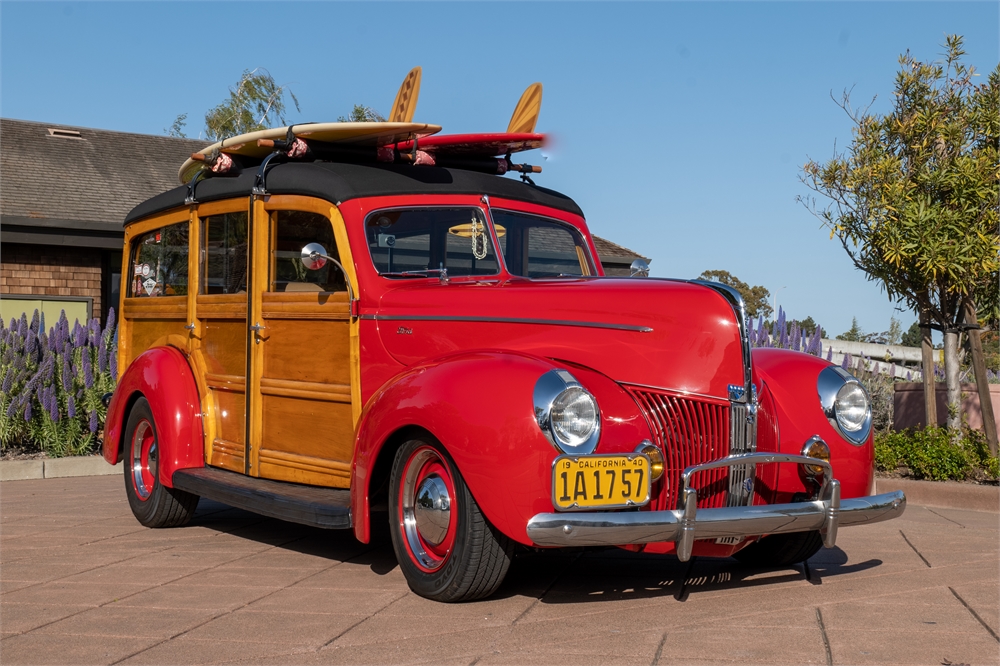 1940 FORD WOODY WAGON WITH SURFBOARDS available for Auction ...